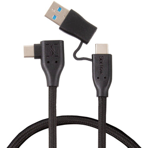 3 ft | Black | USB-C | USB-A | SideTrak | USB-C Cord | SideTrak portable monitor for laptop USB-C cord and USB-A adaptor
