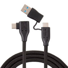 1.5 ft | White | USB-C | USB-A | SideTrak | USB-C Cord | SideTrak USB-C Cord & USB-A Adapter
