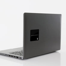 Black | Swivel | SideTrak | SideTrak Metal Plates | sidetrak swivel metal plate applied to the back of a laptop