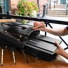 13.3 | Solo Pro | SideTrak | Portable monitor for laptop 13 inch | SideTrak 13 inch portable monitor being put into a black bag