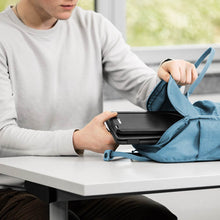 11'' | Swivel Essential | Sidetrak | Monitor Portable | student putting away their dual screen setup easily