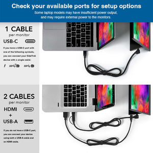 HD | 15.8 Inch | Triple | Solo Pro | SideTrak | Triple Screen Laptop | cord specifications for sidetrak solo pro triple monitor for laptop