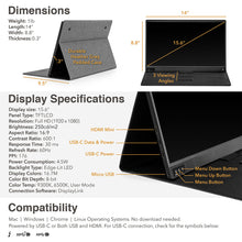Solo | Econ | SideTrak | Travel Monitor | Side Track travel monitor specs and dimensions